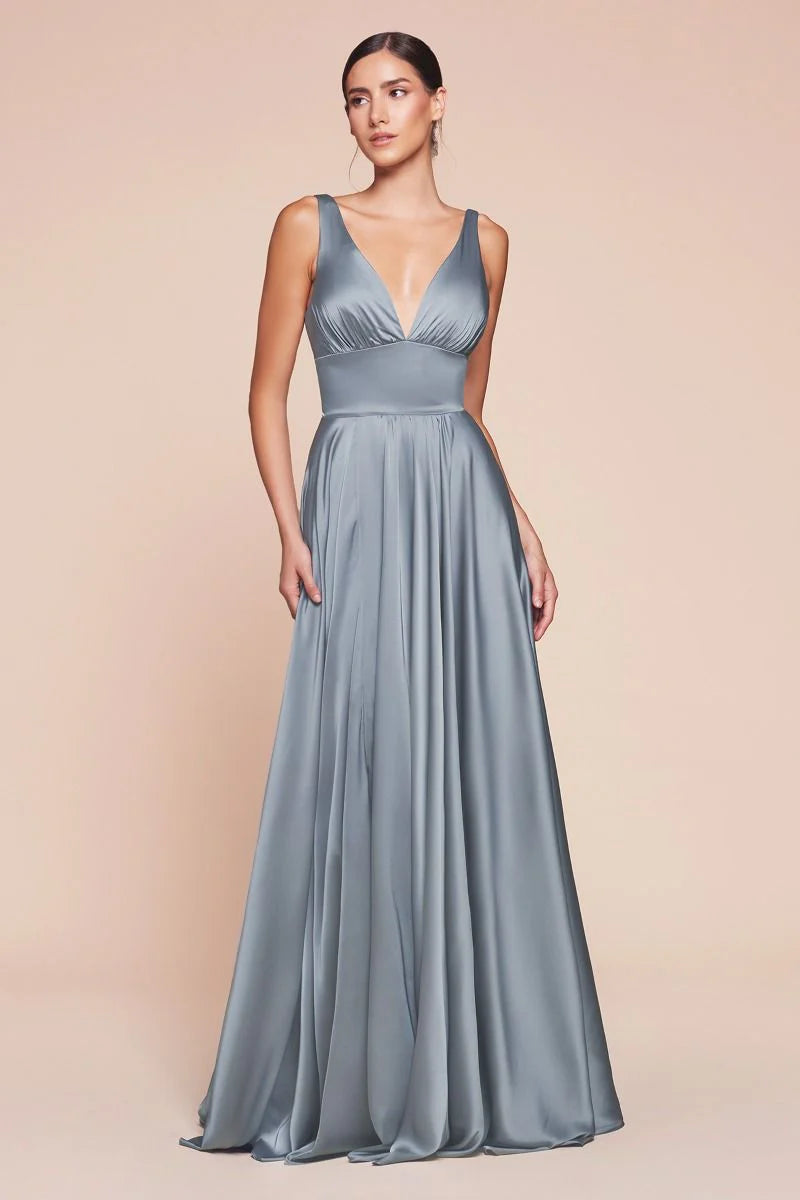 Kinsley Gown - Dusty Blue