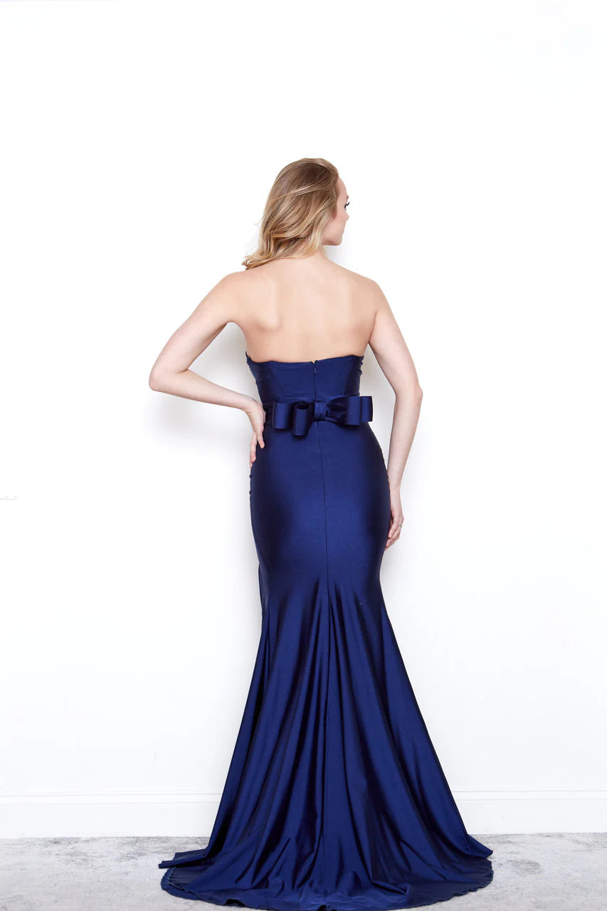 Gabriela Strapless Gown with Slit