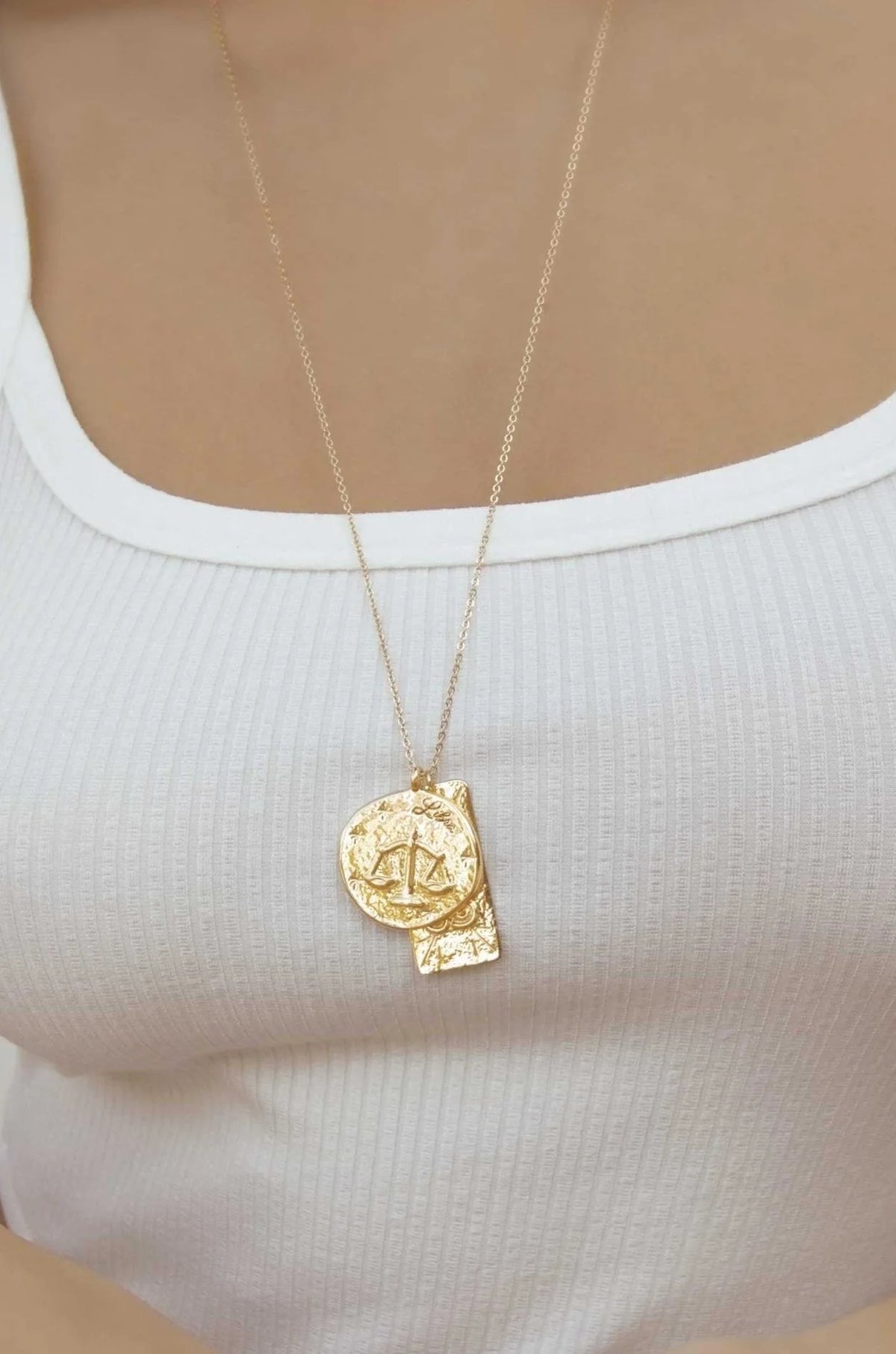 Zodiac Double Medallion Necklace