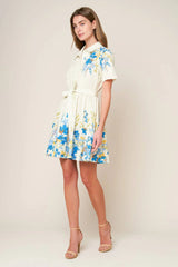 ALWAYS REMARKABLE WOVEN MINI DRESS