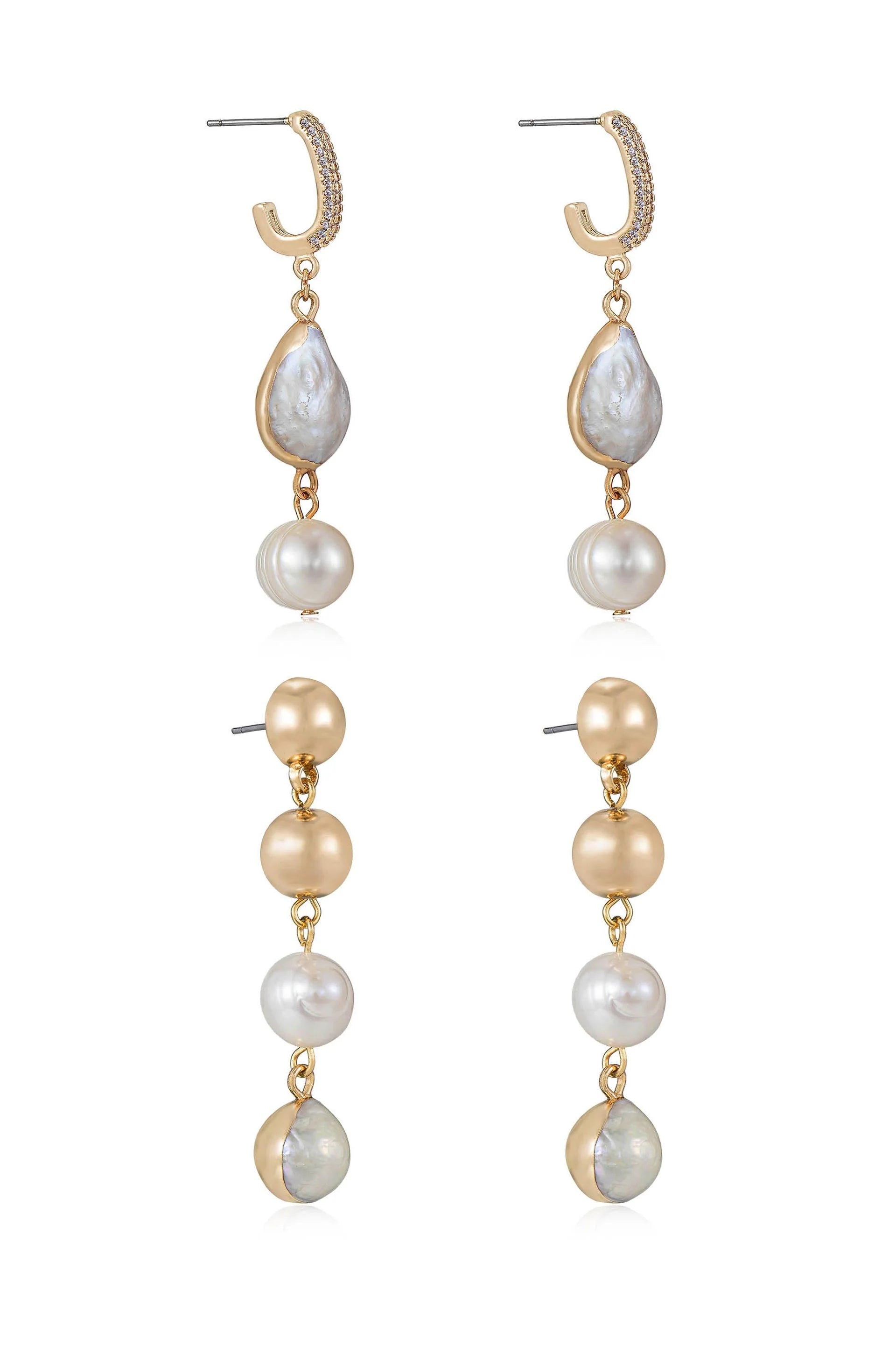 Duchess Pearl and Dangle Earrings