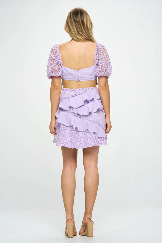 Size XS, Sandra Mini Dress - Lilac - FINAL SALE