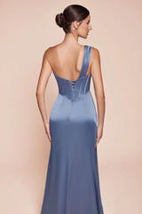 Audra Gown - Smoky Blue