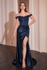 Rosaline Gown - Navy