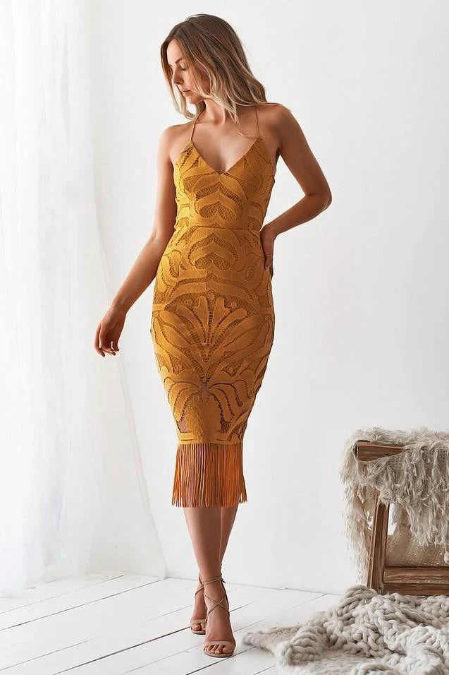 Khaleesi Dress - Mustard