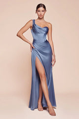 Audra Gown - Smoky Blue