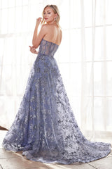 Nova Gown - Smoky Blue