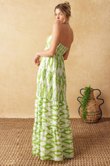 PETALS OF TIME WOVEN MAXI DRESS