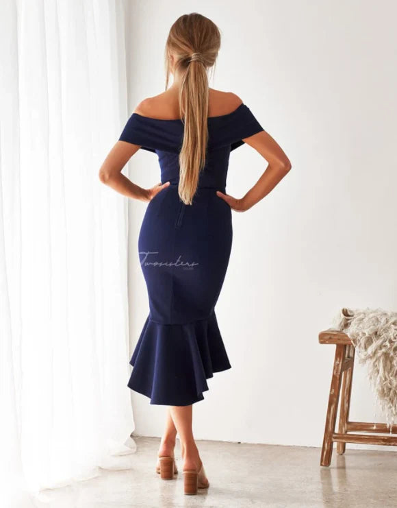 Brienne Dress - NAVY