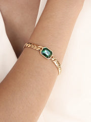 Emerald Deco Bracelet