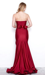 Gabriela Strapless Gown with Slit