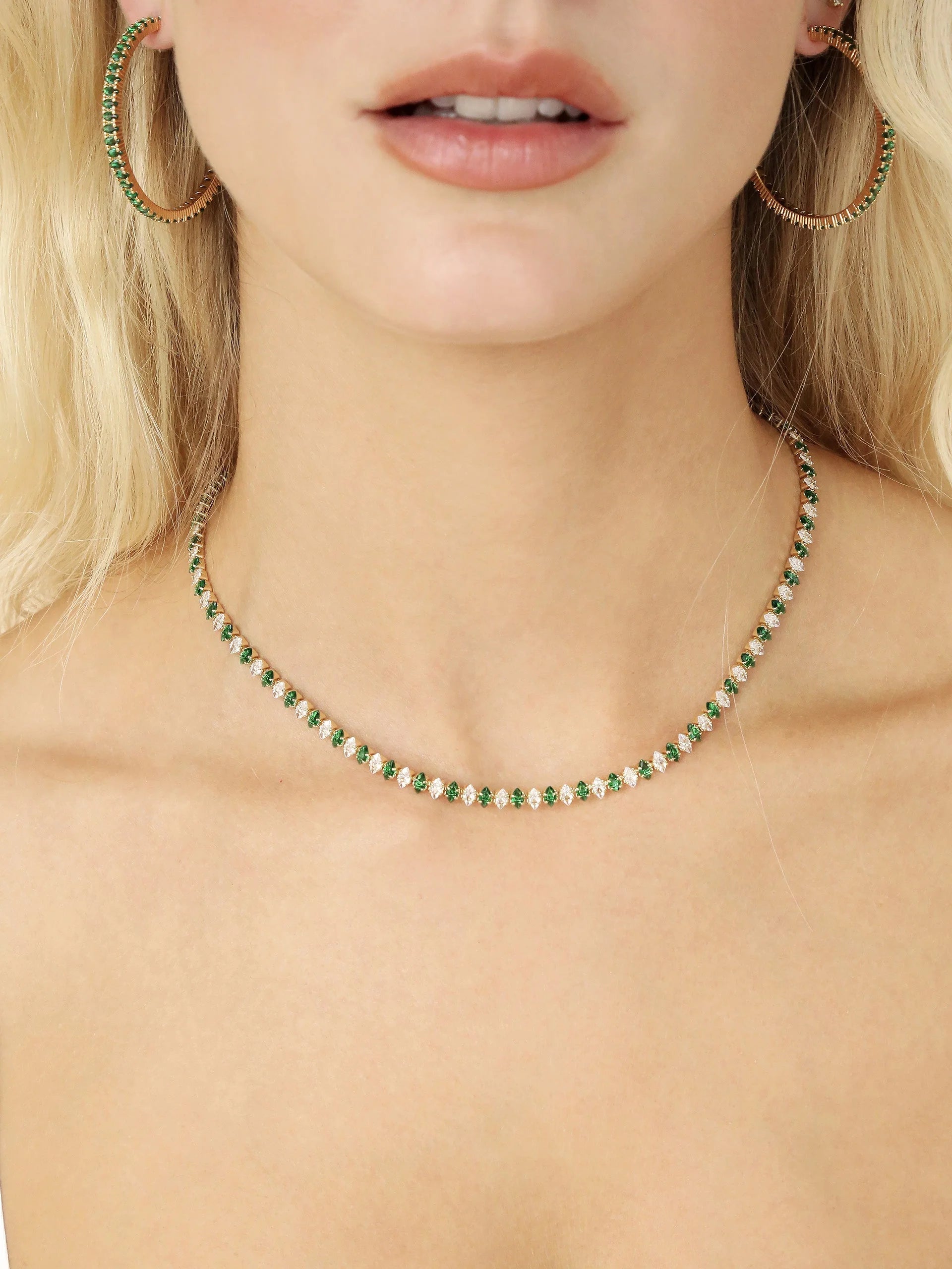 Emerald Marquise Necklace