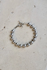 SILVER PEARL BRACELET