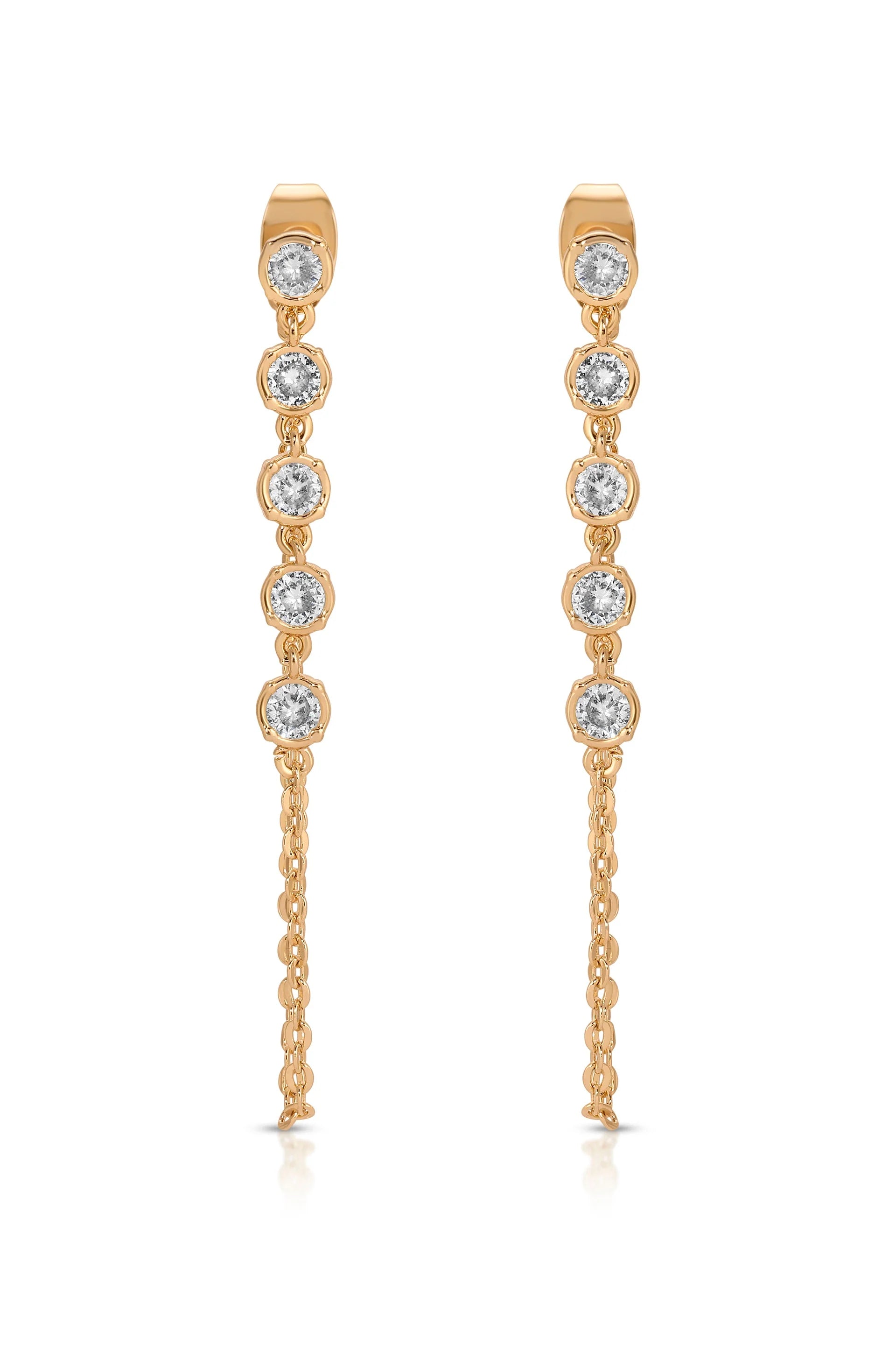 Crystal Chain Danglers Earring