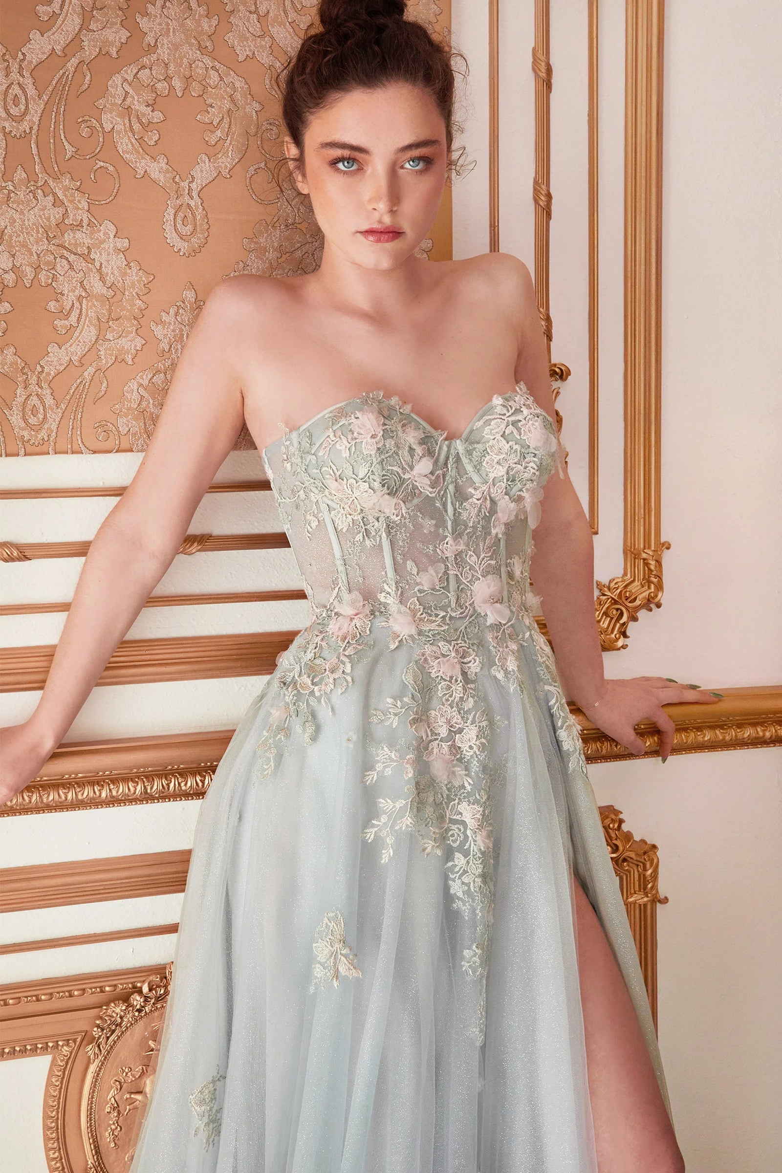 A1089 - Penelope Blossom Gown with Overskirt - Andrea & Leo Couture