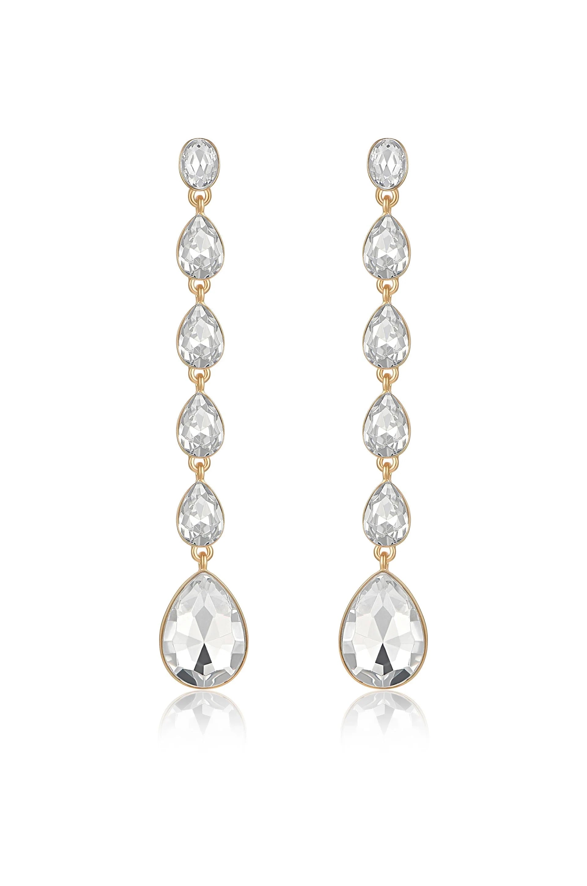 Crystallized Drop Earrings