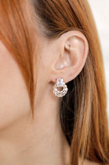 Crystal Encircled Earrings