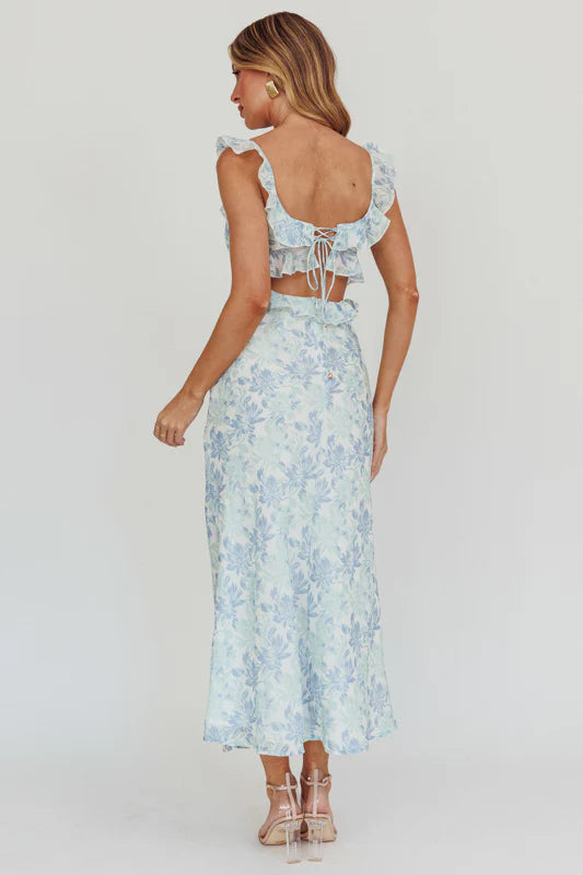 Claudia Maxi Dress- Blue