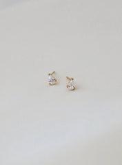 MINI TEARDROP CZ STUDS