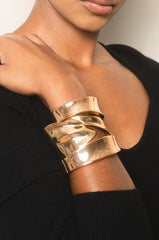 Melted Abstract Cuff Bracelet