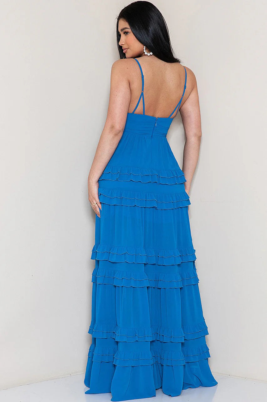 Size Small, Seraphina Maxi Dress - Ocean Blue - FINAL SALE