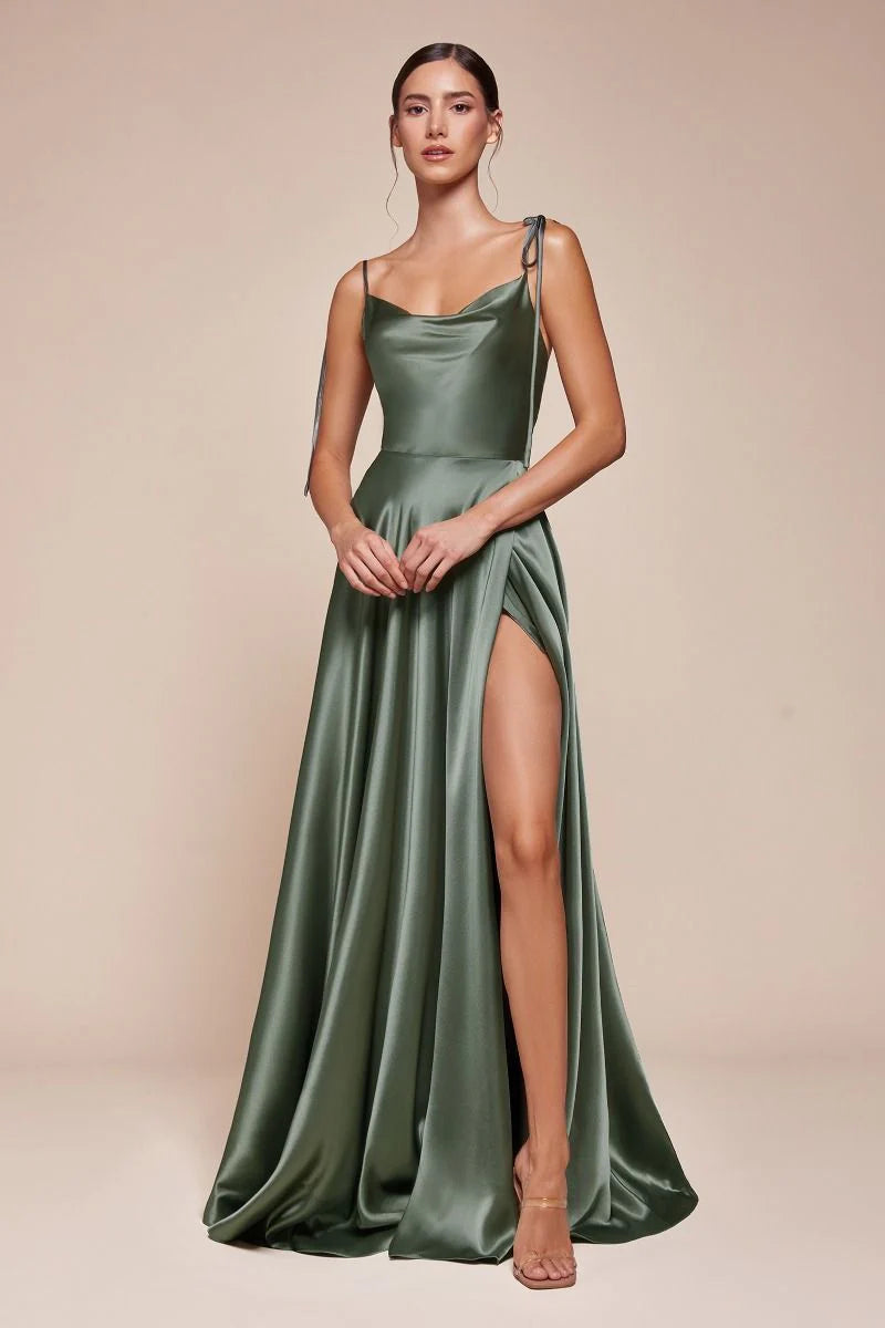 Lottie Gown - Moss Green