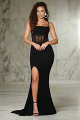 Naomi Corset Gown - Black