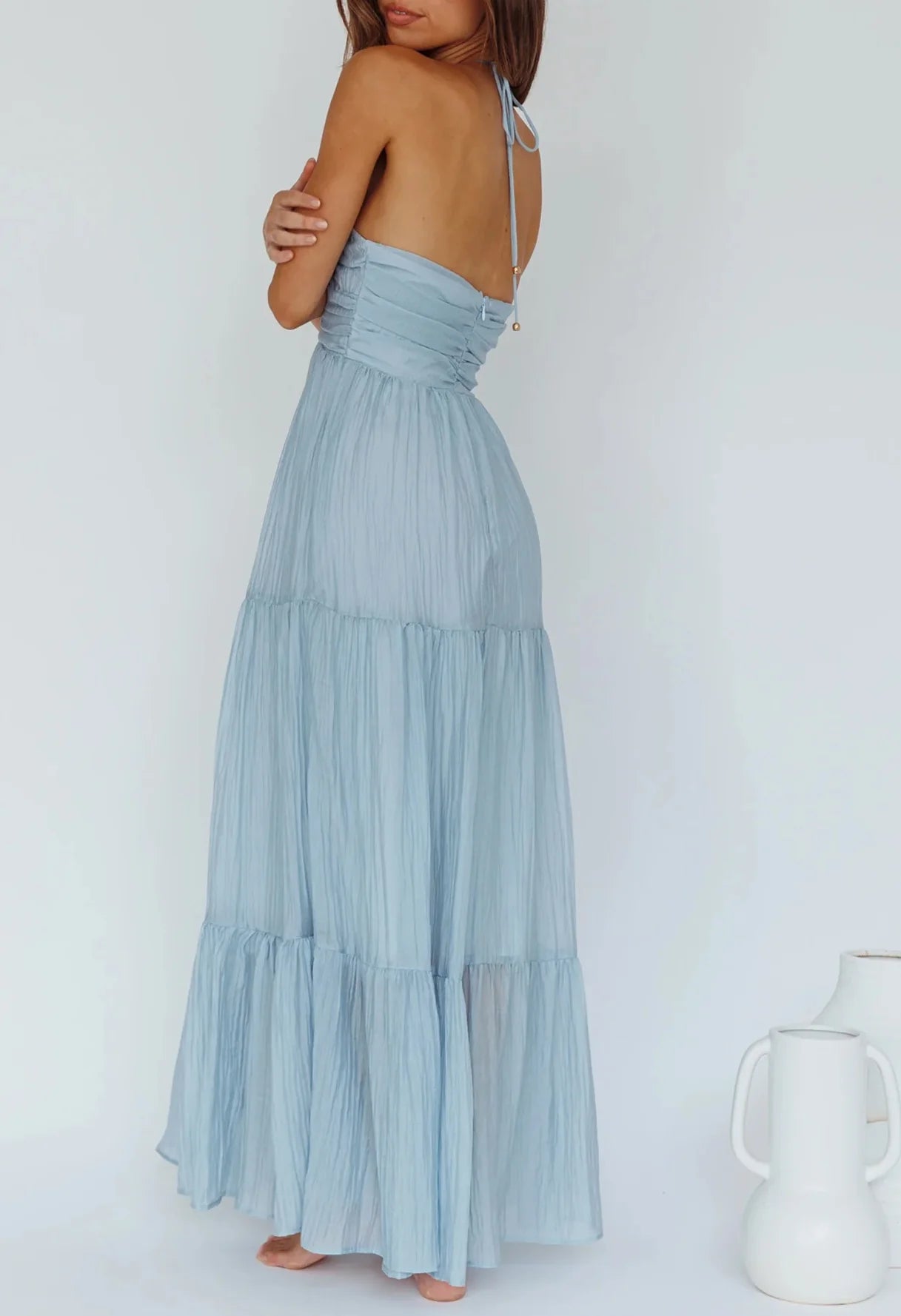 Ginny Maxi Dress - Ice Blue