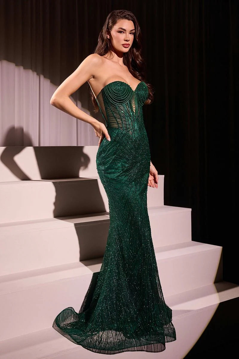 Maddox Gown - Emerald