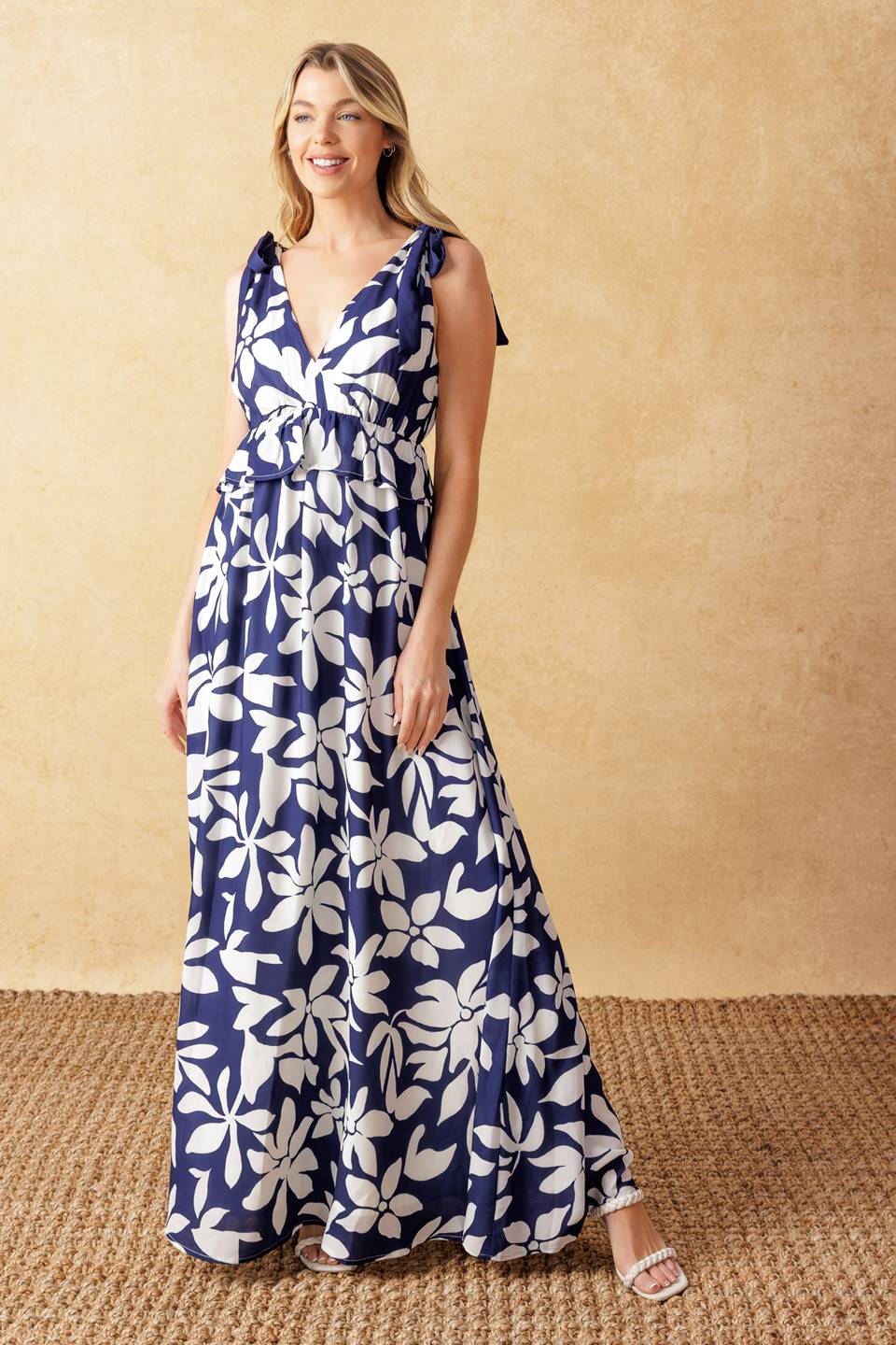 TWILIGHT VENTURE WOVEN MAXI DRESS