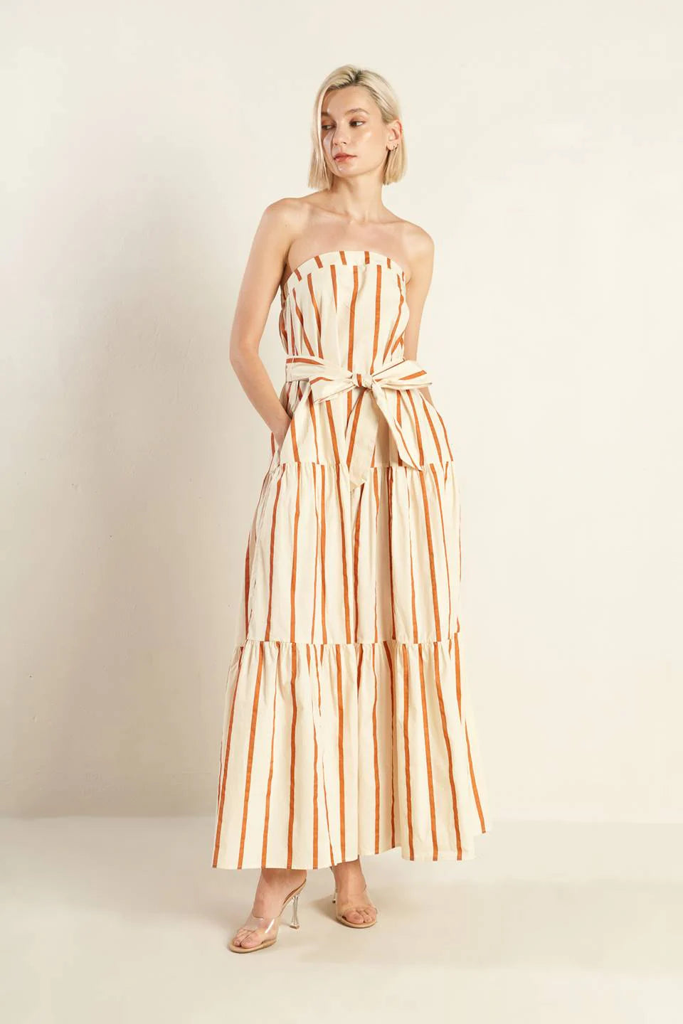 SWEET REMINISCENCE WOVEN MAXI DRESS