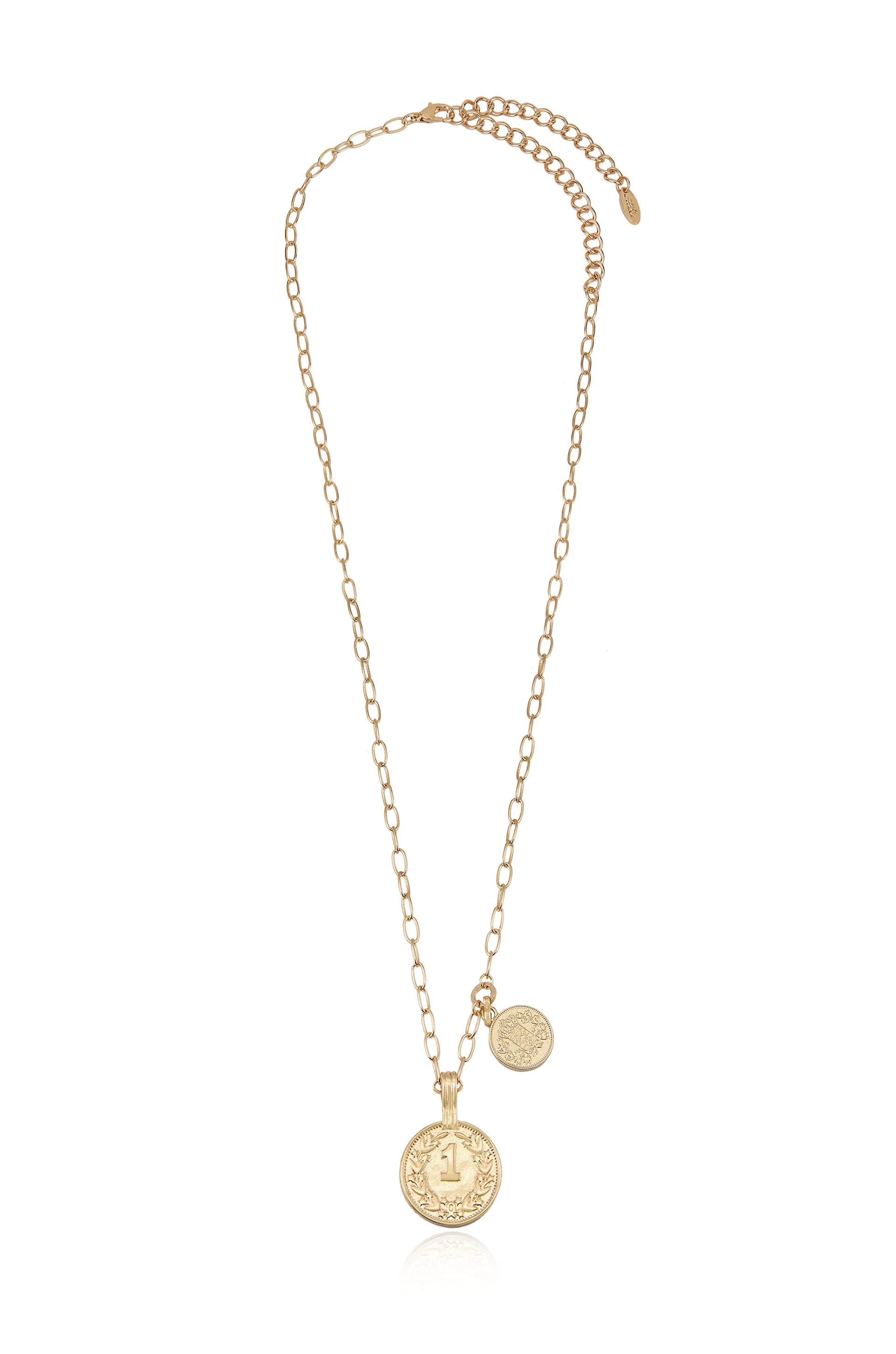 Simplicity Coin & Chain Necklace