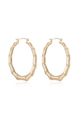 Bamboo Hoop Earrings