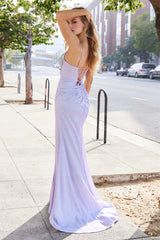 Atlantis Gown - Fitted Pastel Glitter Corset Gown