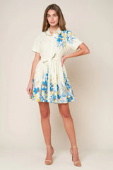 ALWAYS REMARKABLE WOVEN MINI DRESS