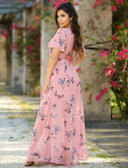 Kari Maxi Dress - Pink Floral - FINAL SALE