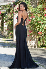 Tia Corset Hot Stone Gown - Black