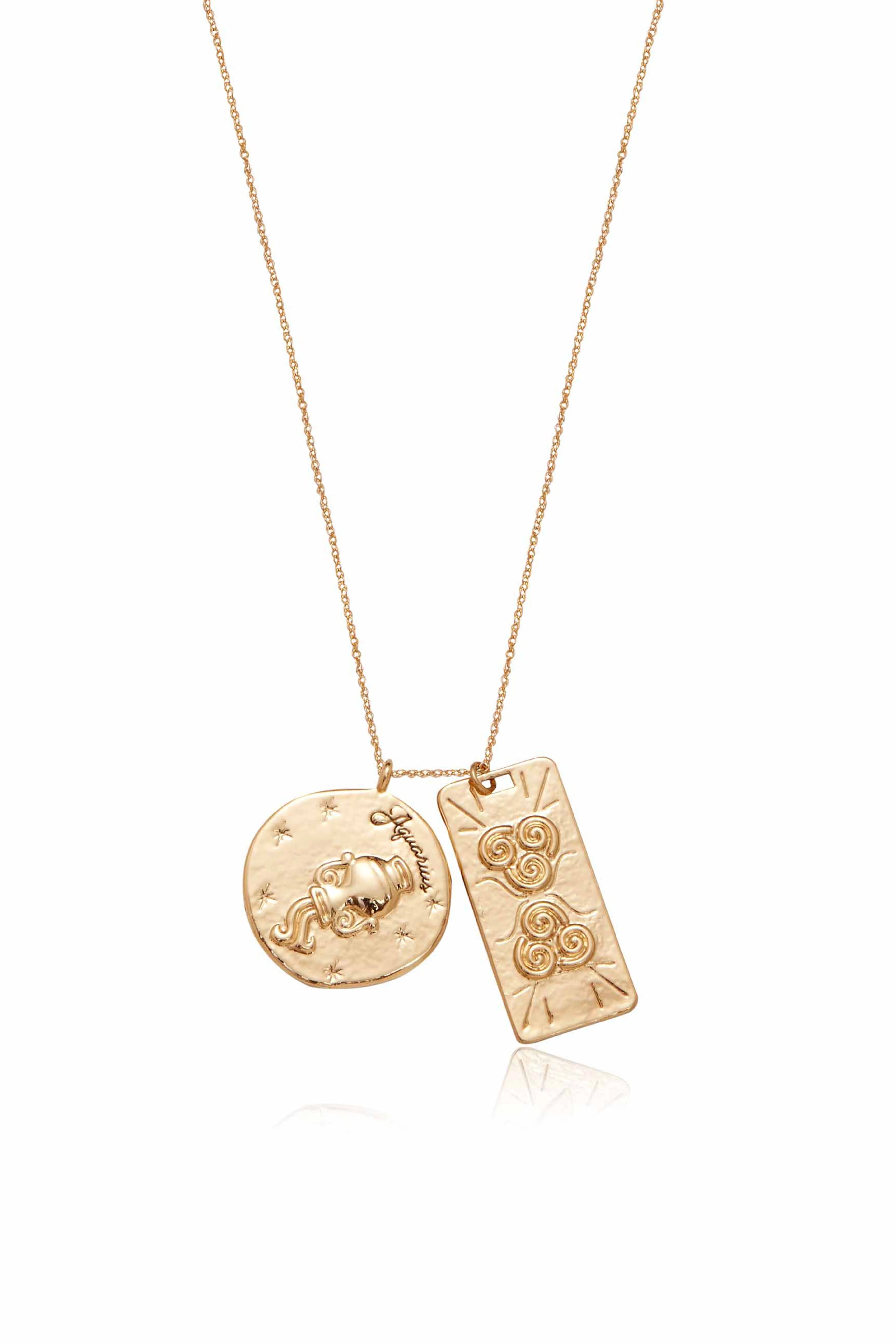 Zodiac Double Medallion Necklace