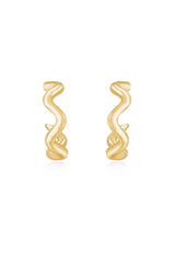 Only An Illusion Wavy Hoop Earrings