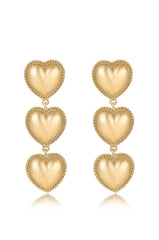 Golden Love Drop Dangle Earrings