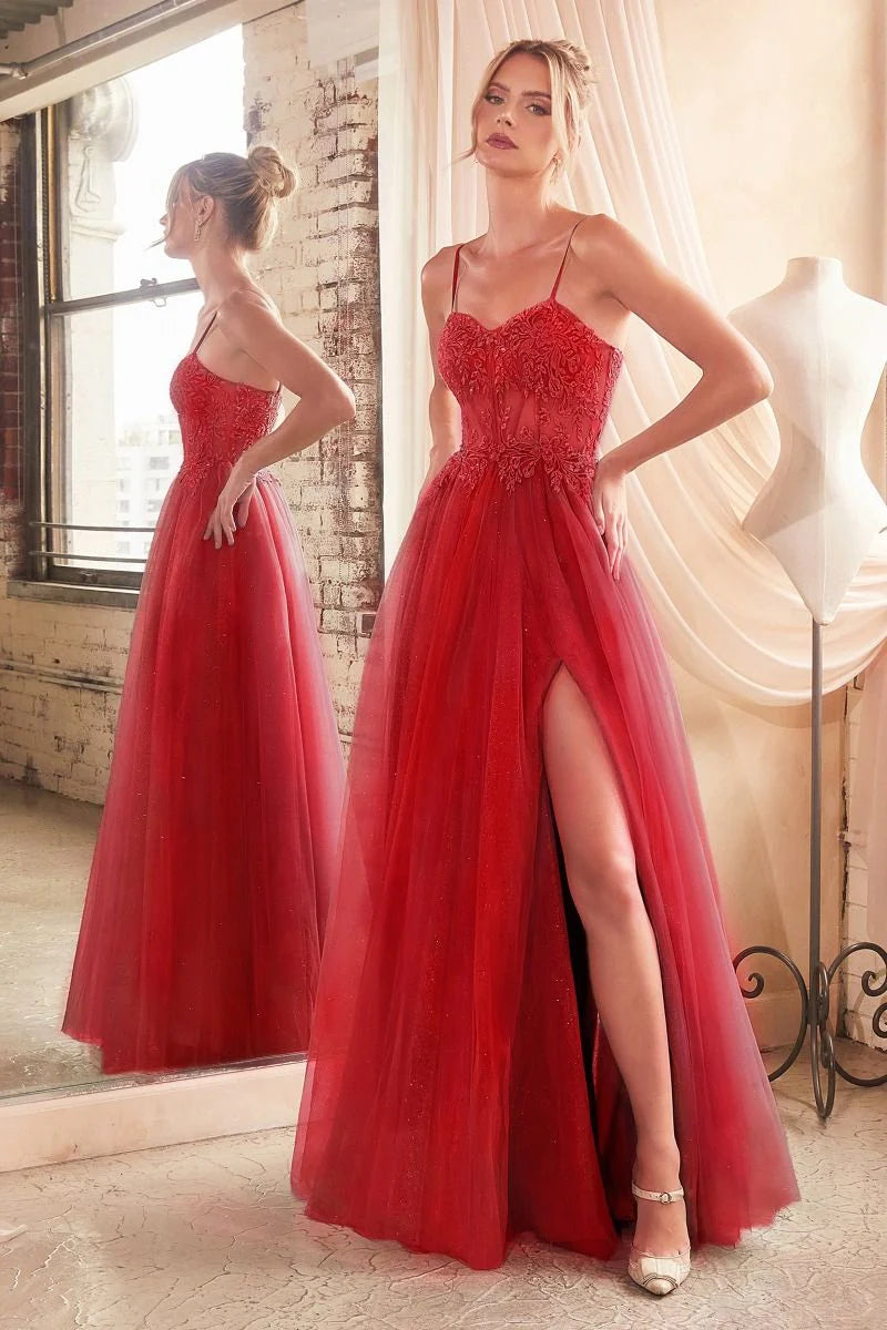 Brielle Gown - Layered Tulle & Lace A-Line Gown