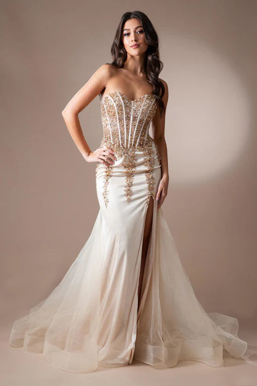 Blakely Gown- Champagne