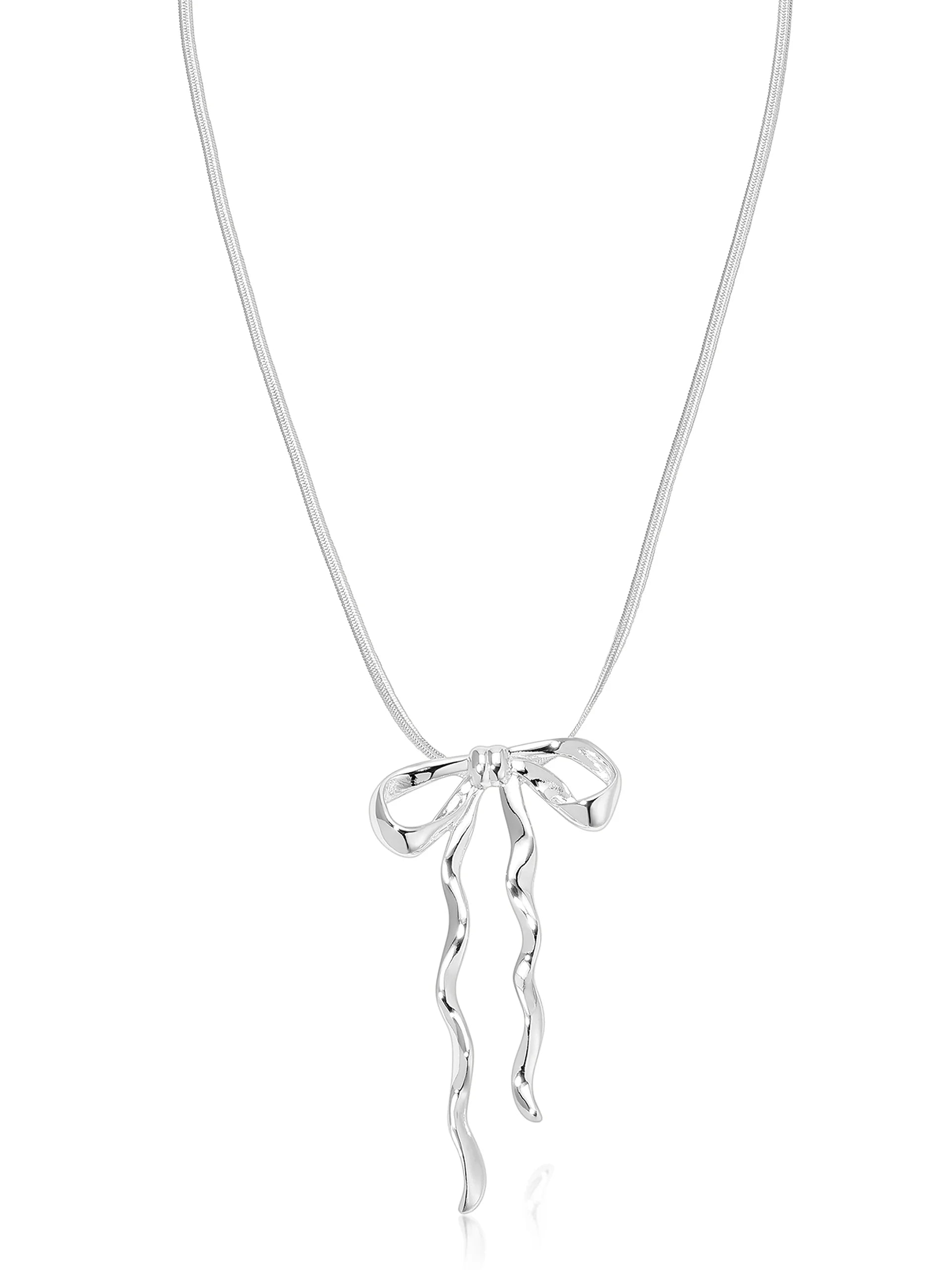 Bow Organica Pendant Necklace