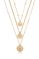 Three Coins Necklace Set