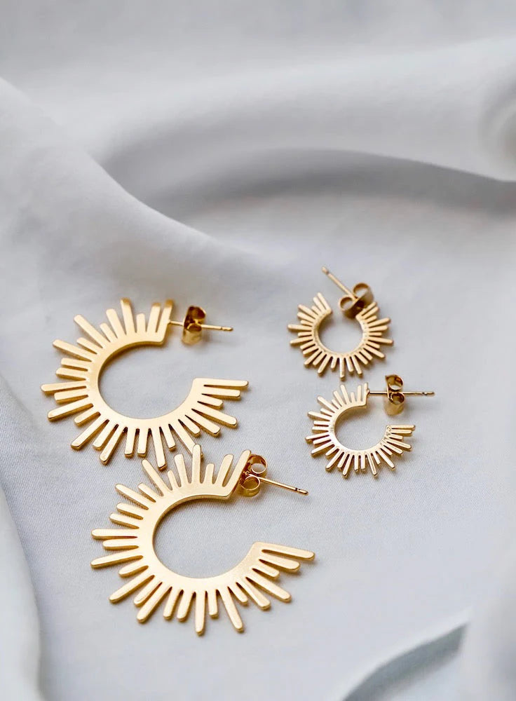 SUN SILHOUETTE HOOPS