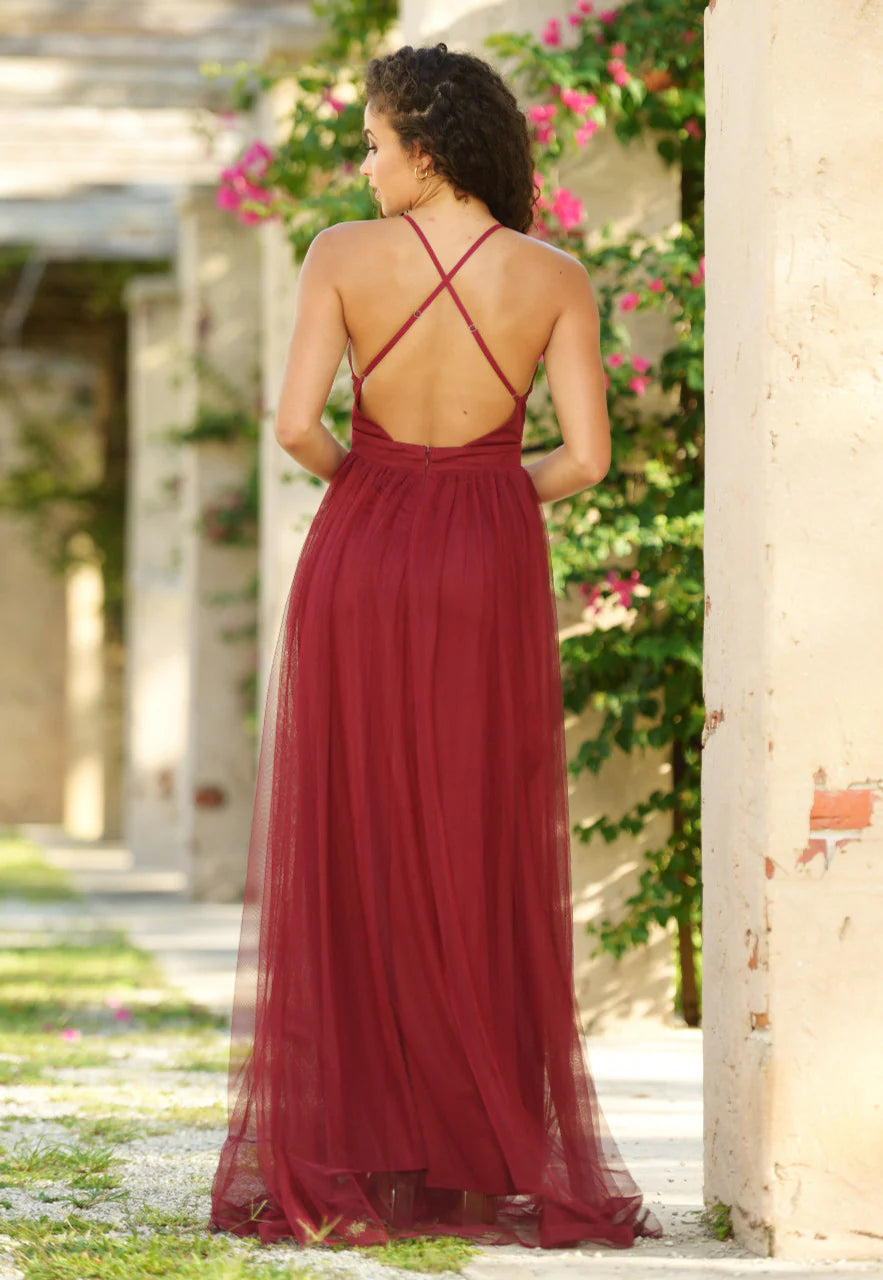 Sydney Maxi Dress - Wine