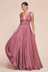 Kinsley Gown - Mauve Rose