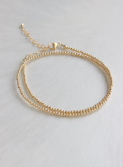 GOLD FILLED DOUBLE WRAP BRACELET