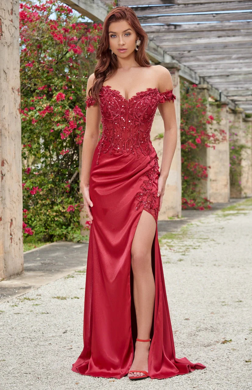 Monroe Gown - Burgundy