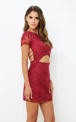 Size 2, Shay Lace Dress - Berry - FINAL SALE